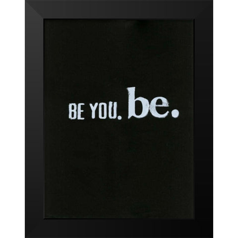Be Beautiful III Black Modern Wood Framed Art Print by Velasquez, Deborah