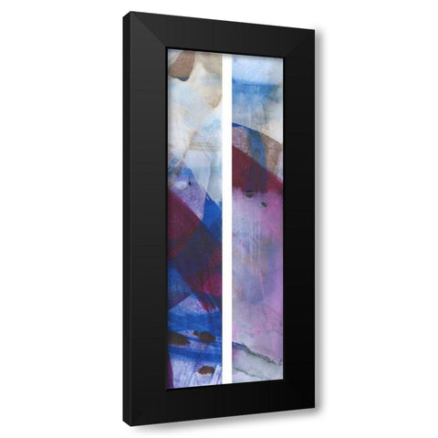 2-Up Magenta Gesture II Black Modern Wood Framed Art Print with Double Matting by Fuchs, Jodi