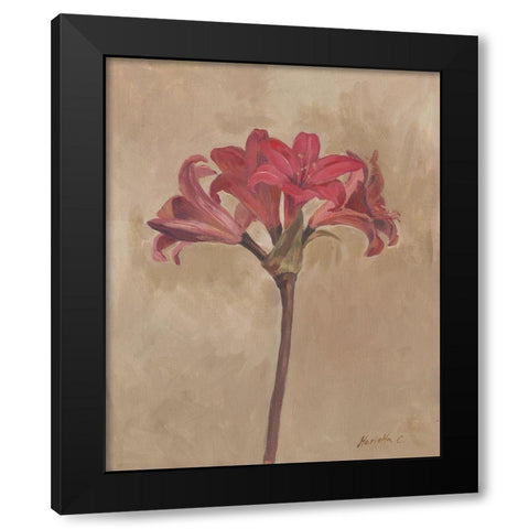 Blooms and Stems III Black Modern Wood Framed Art Print by Cohen, Marietta