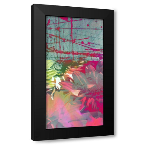 Pink Wonders II Black Modern Wood Framed Art Print by Mountain, Ricki