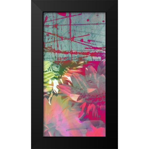 Pink Wonders II Black Modern Wood Framed Art Print by Mountain, Ricki