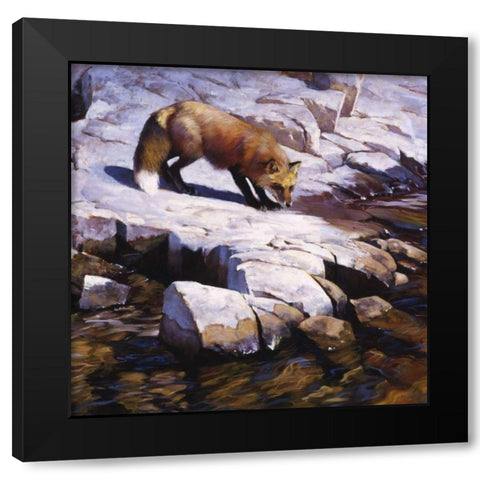 Transience Black Modern Wood Framed Art Print with Double Matting by Chapman, Julie T.