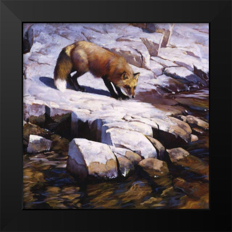 Transience Black Modern Wood Framed Art Print by Chapman, Julie T.