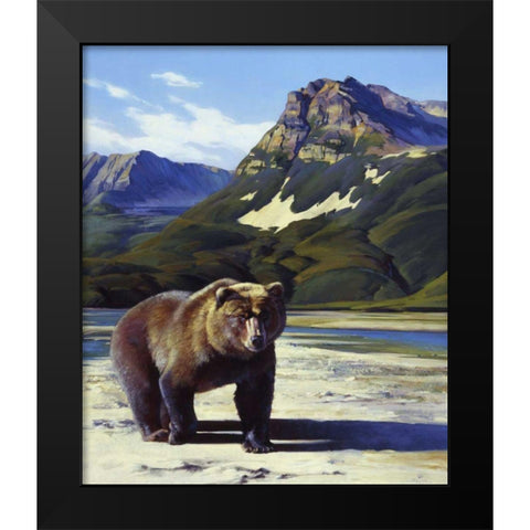 Presence Black Modern Wood Framed Art Print by Chapman, Julie T.