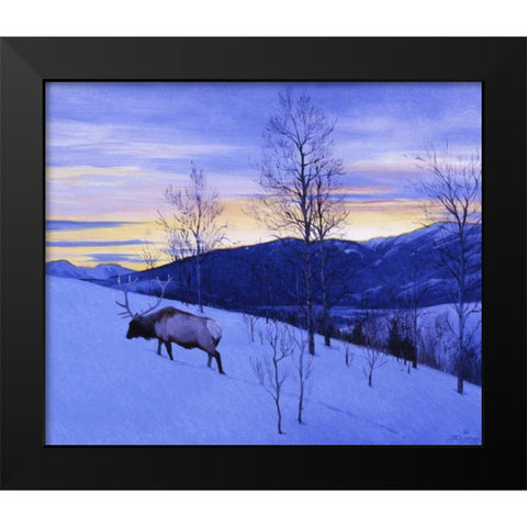 Thanksgiving Black Modern Wood Framed Art Print by Chapman, Julie T.