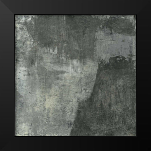 Gray Abstract I Black Modern Wood Framed Art Print by Ray, Elena