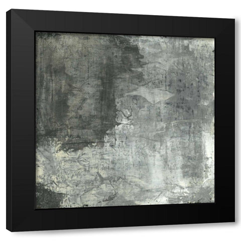 Gray Abstract II Black Modern Wood Framed Art Print by Ray, Elena