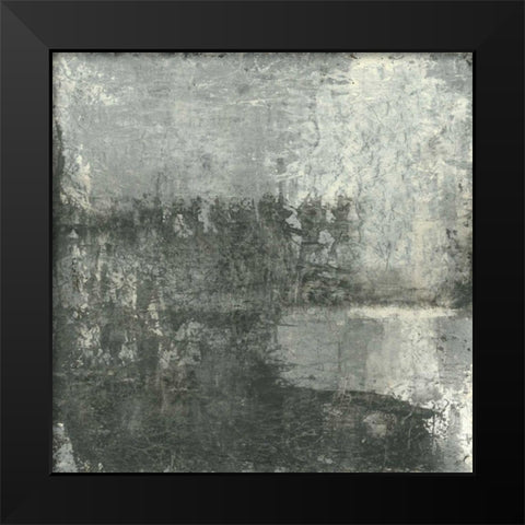Gray Abstract III Black Modern Wood Framed Art Print by Ray, Elena
