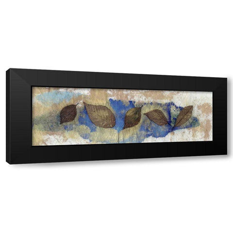 Leaf Banner III Black Modern Wood Framed Art Print with Double Matting by Ray, Elena