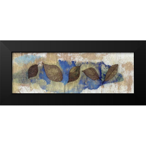 Leaf Banner III Black Modern Wood Framed Art Print by Ray, Elena
