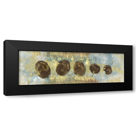 Leaf Banner IV Black Modern Wood Framed Art Print by Ray, Elena