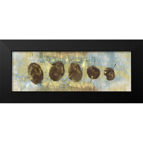 Leaf Banner IV Black Modern Wood Framed Art Print by Ray, Elena