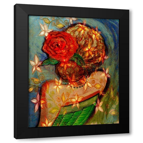 Bella III Black Modern Wood Framed Art Print by Harrington, Danielle