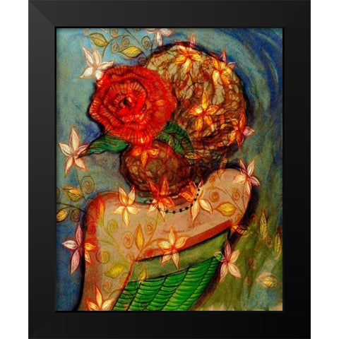 Bella III Black Modern Wood Framed Art Print by Harrington, Danielle