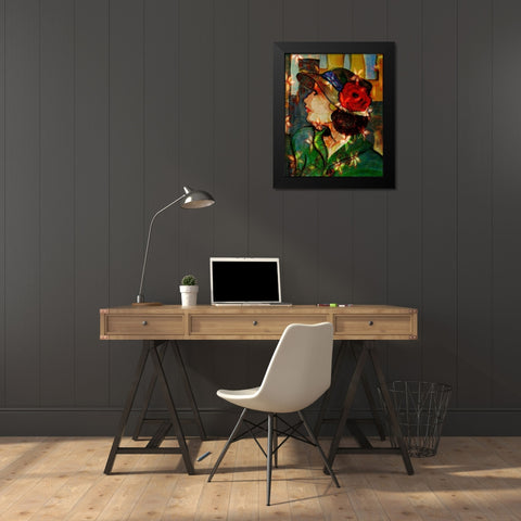 Bella IV Black Modern Wood Framed Art Print by Harrington, Danielle
