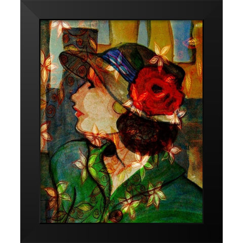Bella IV Black Modern Wood Framed Art Print by Harrington, Danielle