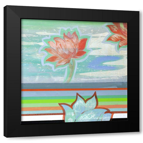 Breathe Some More II Black Modern Wood Framed Art Print with Double Matting by Fuchs, Jodi