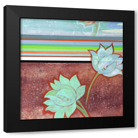 Breathe Some More III Black Modern Wood Framed Art Print with Double Matting by Fuchs, Jodi