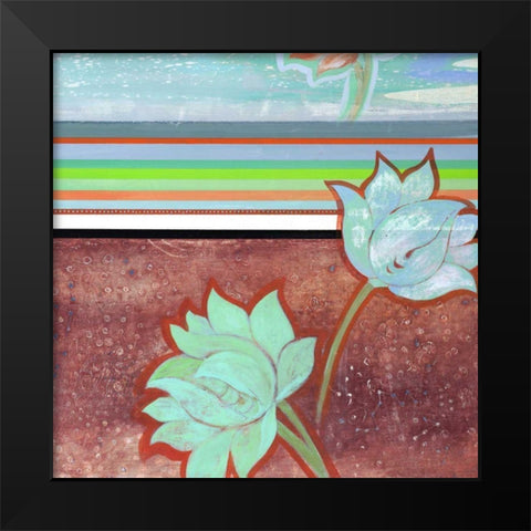 Breathe Some More III Black Modern Wood Framed Art Print by Fuchs, Jodi