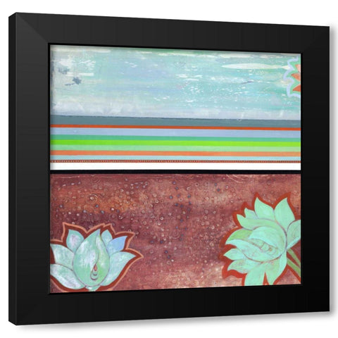 Breathe Some More IV Black Modern Wood Framed Art Print by Fuchs, Jodi