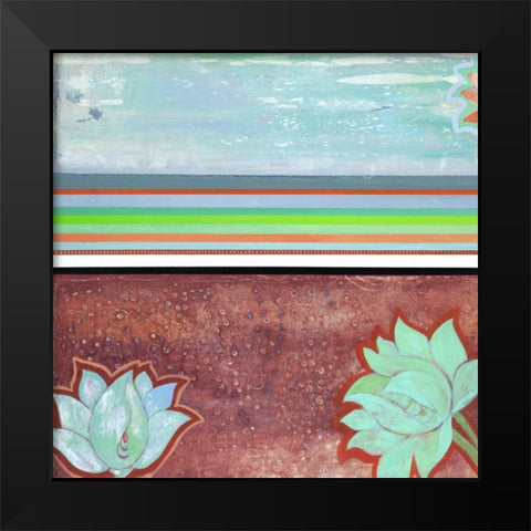 Breathe Some More IV Black Modern Wood Framed Art Print by Fuchs, Jodi