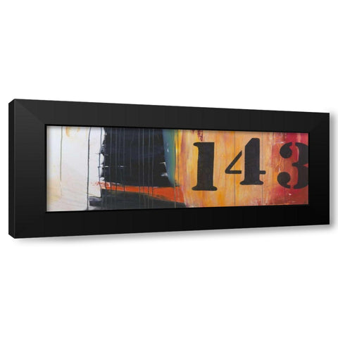 Billboard For Love III Black Modern Wood Framed Art Print with Double Matting by Fuchs, Jodi