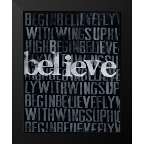 Dream Imagine... III Black Modern Wood Framed Art Print by Velasquez, Deborah
