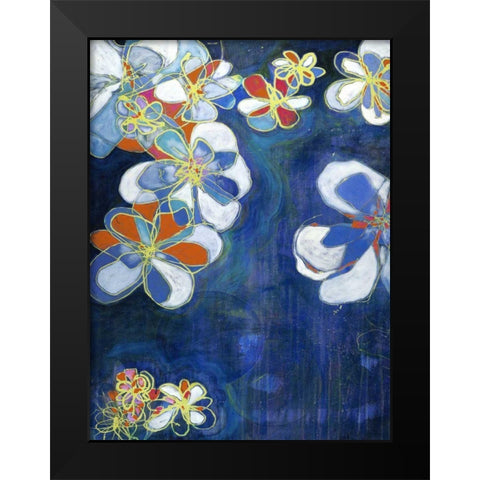 Night Blooms I Black Modern Wood Framed Art Print by Fuchs, Jodi