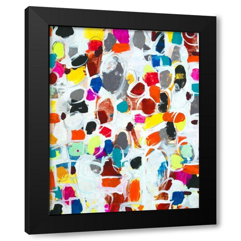 Celebration I Black Modern Wood Framed Art Print by Fuchs, Jodi