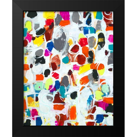 Celebration I Black Modern Wood Framed Art Print by Fuchs, Jodi