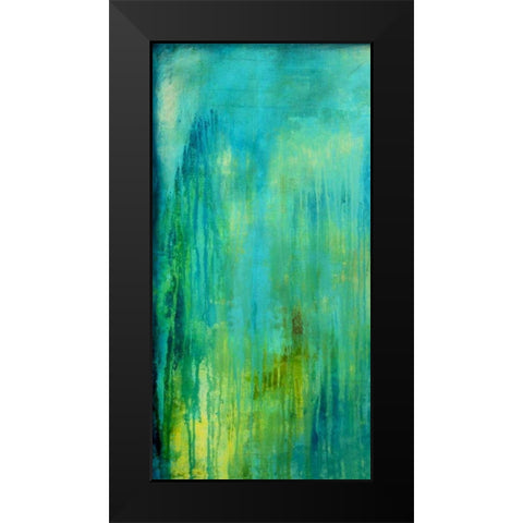 Blue Mountain Rain I Black Modern Wood Framed Art Print by Ashley, Erin