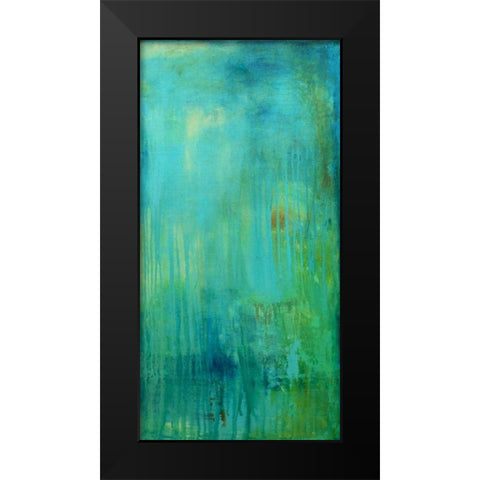 Blue Mountain Rain II Black Modern Wood Framed Art Print by Ashley, Erin