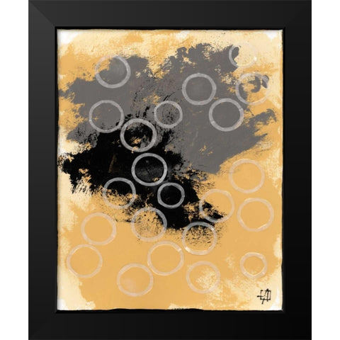 Disco Lemon Juice II Black Modern Wood Framed Art Print by Avondet, Natalie