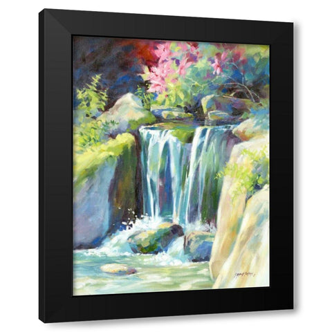Crystal Creek Black Modern Wood Framed Art Print with Double Matting by Pollard, Julie G.