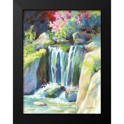 Crystal Creek Black Modern Wood Framed Art Print by Pollard, Julie G.