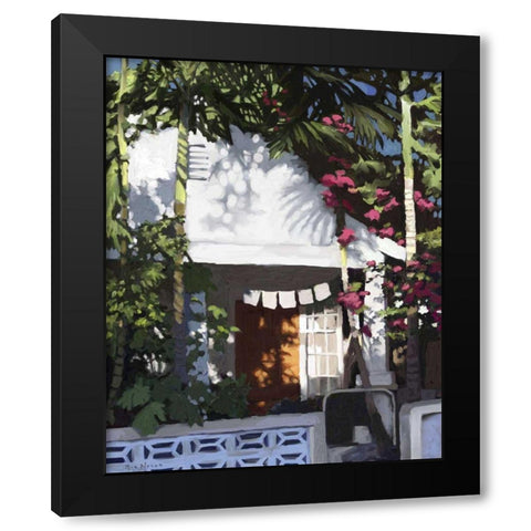 Conch Republic II Black Modern Wood Framed Art Print by Novak, Rick