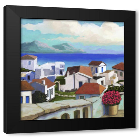 Conch Republic III Black Modern Wood Framed Art Print by Novak, Rick