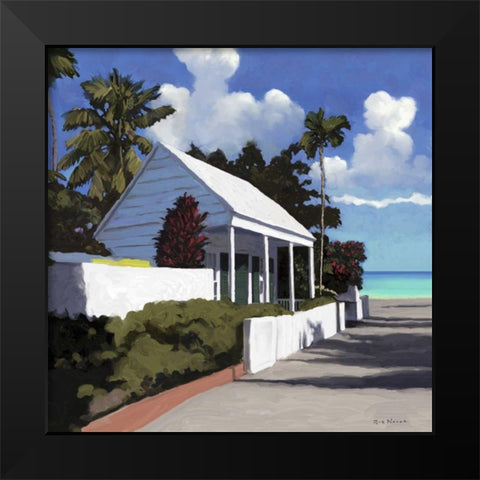 Conch Republic IV Black Modern Wood Framed Art Print by Novak, Rick