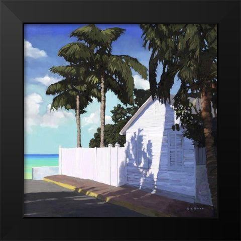 Conch Republic V Black Modern Wood Framed Art Print by Novak, Rick