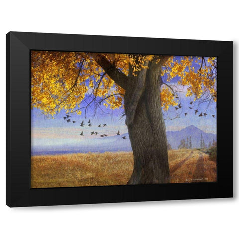 Yellow Cottonwood Black Modern Wood Framed Art Print by Vest, Chris
