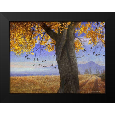 Yellow Cottonwood Black Modern Wood Framed Art Print by Vest, Chris