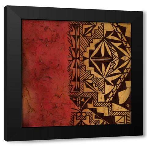 Native Tradition I Black Modern Wood Framed Art Print with Double Matting by Zarris, Chariklia