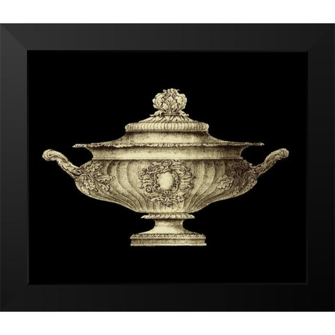 Garden Antiquities II Black Modern Wood Framed Art Print by Vision Studio