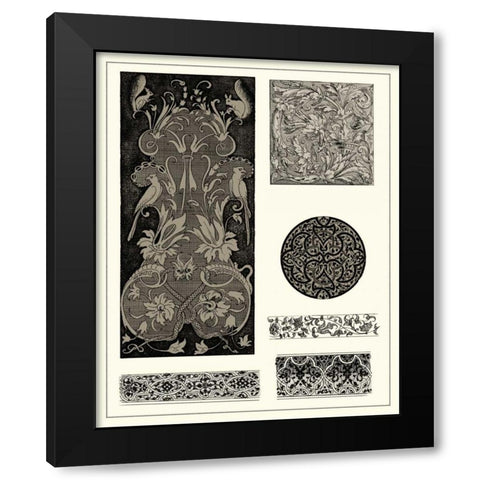 Braoque Details II Black Modern Wood Framed Art Print with Double Matting by Vision Studio