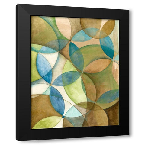Circulate II Black Modern Wood Framed Art Print by Meagher, Megan