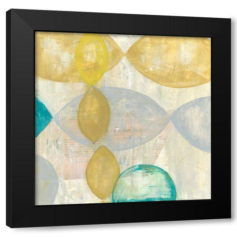 Romance II Black Modern Wood Framed Art Print with Double Matting by Goldberger, Jennifer