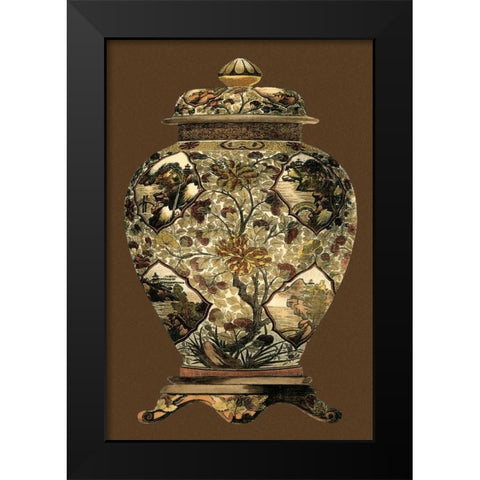 Amber Porcelain I Black Modern Wood Framed Art Print by Vision Studio