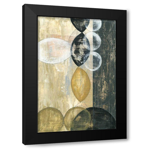Half Moon I Black Modern Wood Framed Art Print with Double Matting by Goldberger, Jennifer