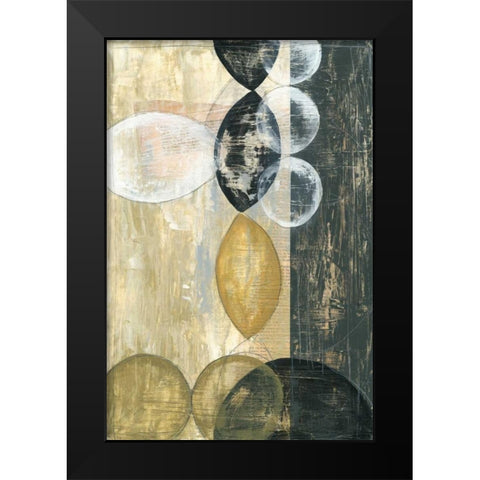 Half Moon I Black Modern Wood Framed Art Print by Goldberger, Jennifer