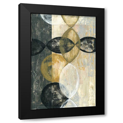 Half Moon II Black Modern Wood Framed Art Print with Double Matting by Goldberger, Jennifer